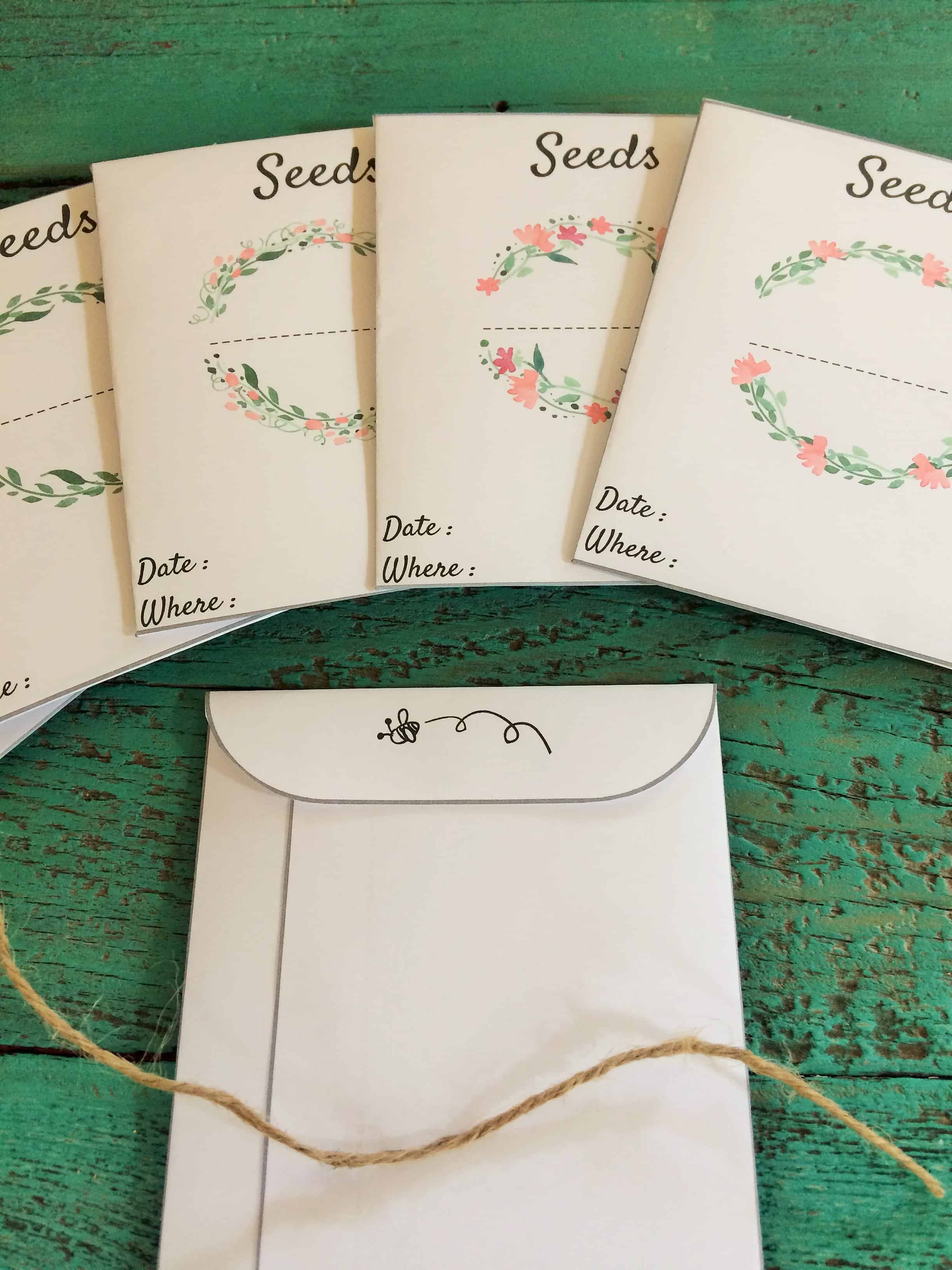 Seed Packets Seed Envelopes Seed Packet Template Seed Storage Printable Seed  Packets Seed Saving Envelopes Seed Packet Printable 